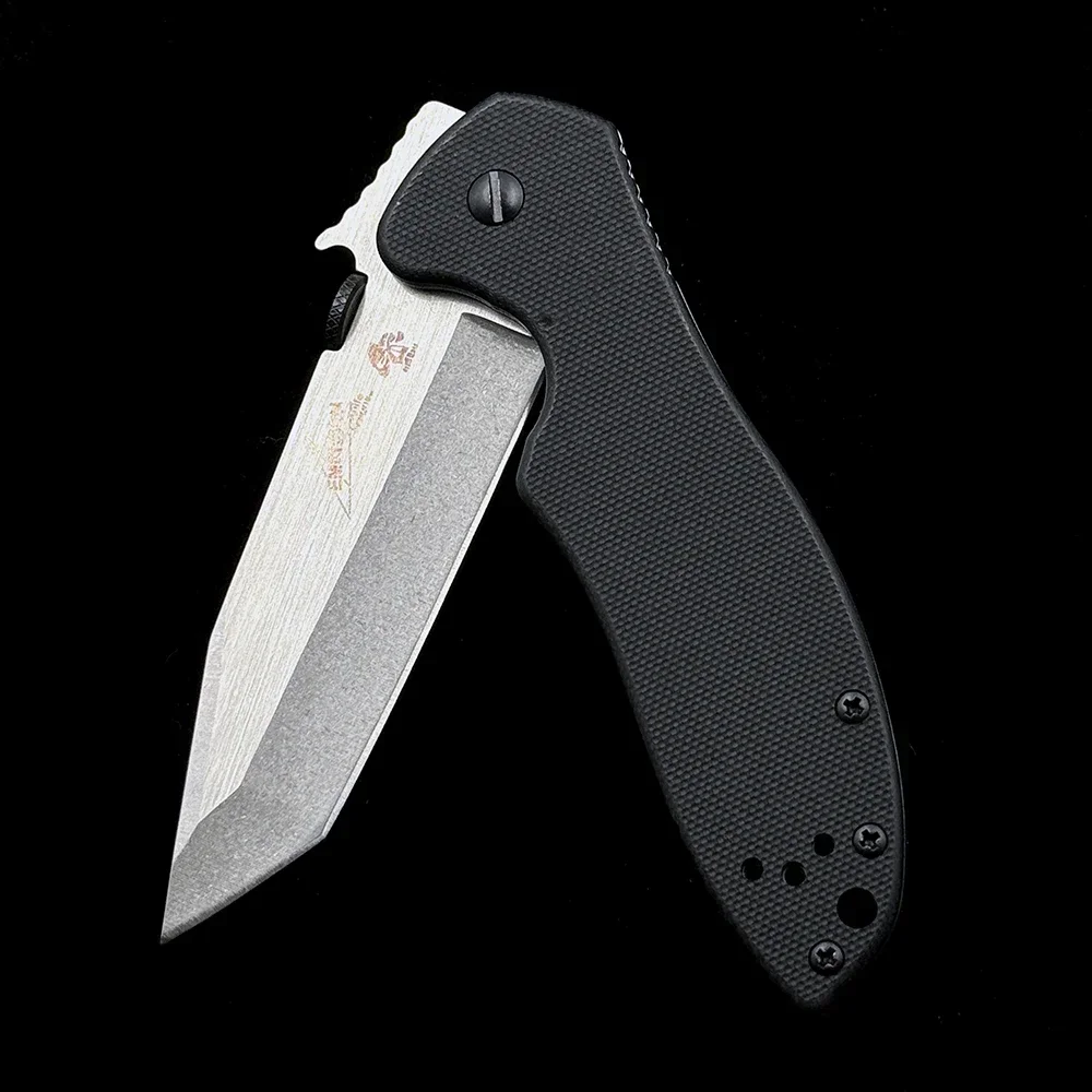 Pisau Lipat Emerson 6034 CQC-6K 7K G10 Pegangan 8Cr14MoV Pisau Luar Ruangan Berkemah Berburu Saku Alat EDC Pisau