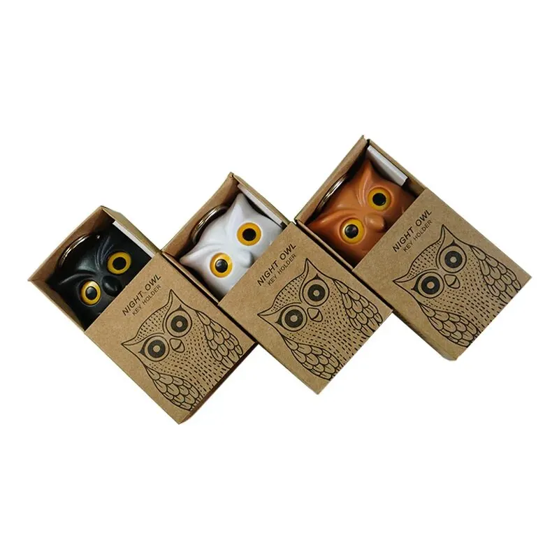 Hooks Owl Magnetic Key Hook Auto Blinking Cute Hooks No Punch Storage Hooks Kitchen Home Wall Decoration Hooks