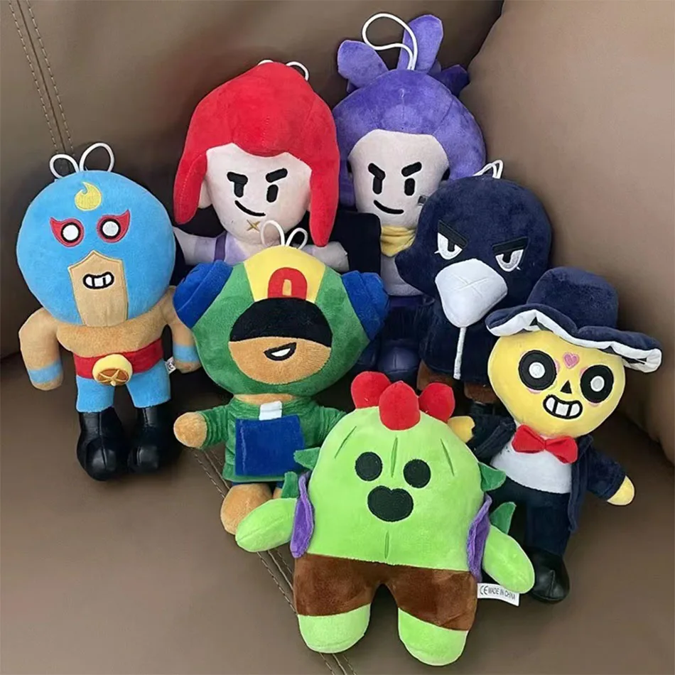 COC 20-30cm Cartoon Supercell Leon Spike Plush Toy Cotton Pillow Dolls Game Characters  Game Peripherals Clash of Clans