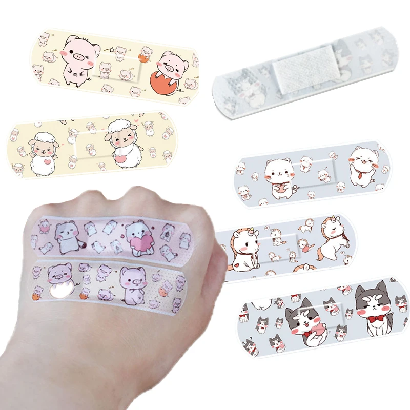 

120pcs/set Cartoon Band Aid for Children Kids Skin Wound Dressing Patch First Aid Strips Plaster Kawaii Adhesive Bandages