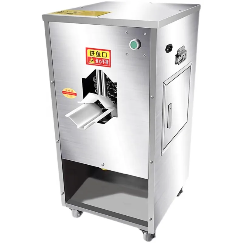 

Commercial Automatic Fish Scaling Machine Multifunctional Vertical All In One Scaler Gutting Back Opening Cutter For Bass Fish