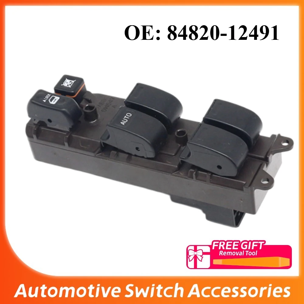 84820-12491 For Toyota Corolla 2003 2004 2005 2006 2007 2008 Front Left Electric Power Lifter Window Switch Button Car Parts