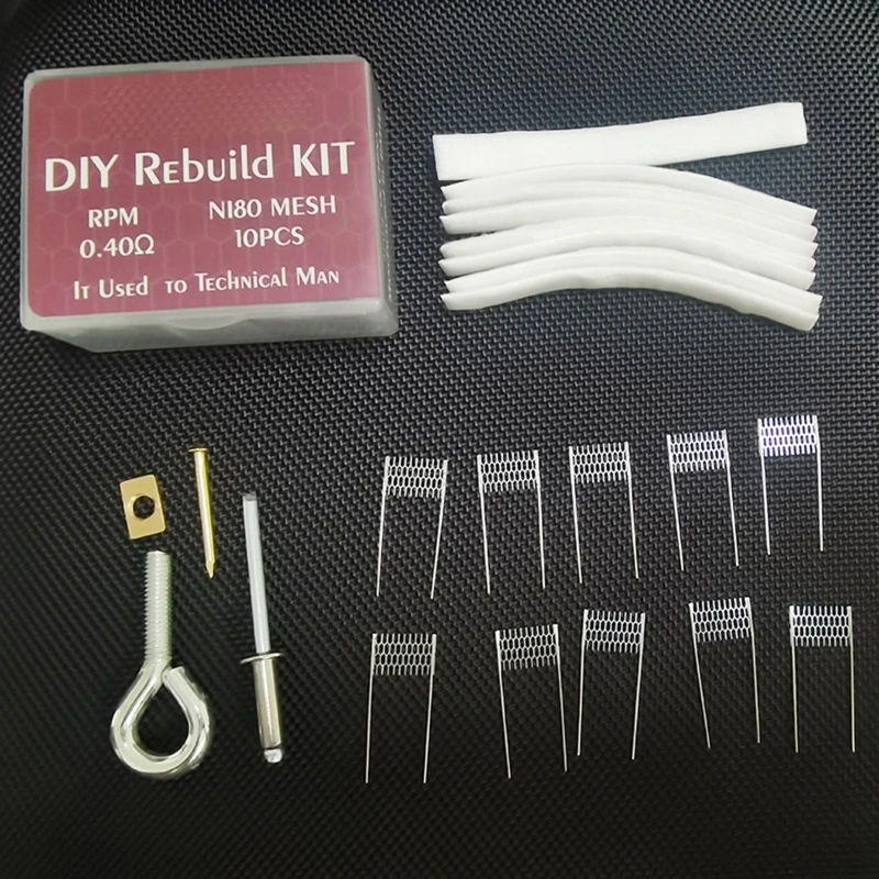 

Handmade DIY Rebuild Kit for VINCI-VM1 R1 RPM Ni80 Mesh Hand Tool Parts 0.3ohm 0.4ohm 0.6ohm Replacement Coil Home Use Dropship