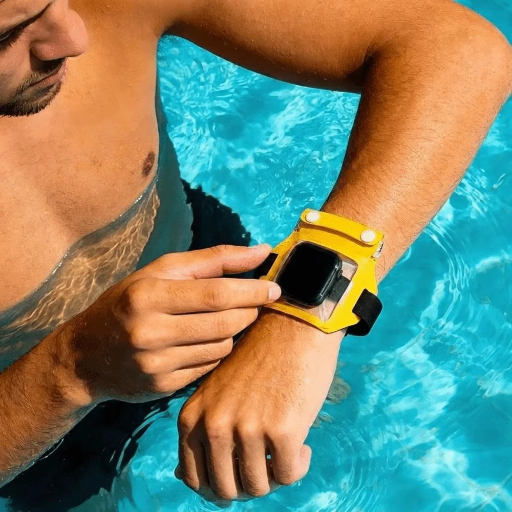 IPX8 Waterproof Smartwatch Waterproof Protective Pouch Portable Sealed Underwater Watch Cover Touchscreen Compatible