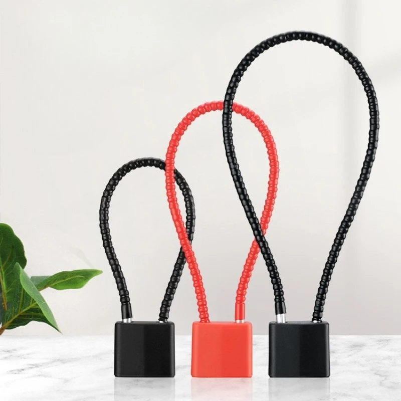 20/28/38cm Safety Anti-Theft Portable Hardened Outdoor Plastic Steel Cable Shot Padlock Key Length Gun Trigger Lock Locker Lcoks
