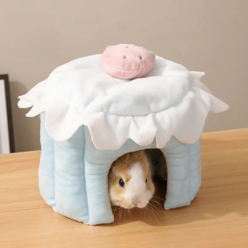 

All-season Soft Small Animal Nest Rabbit House Suitable for Guinea Pig Hamster Bunny Chinchilla Hedgehog Small Pet Supplies