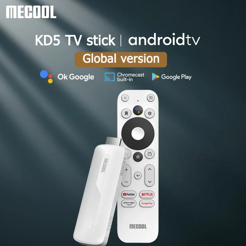 Mecool KD5 FHD TV Stick Android 11 1080P smart TV box BT5.0 1GB 8GB WiFi 2.4G/5G HDR 10+ mini Media Player dongle 2022 NEW