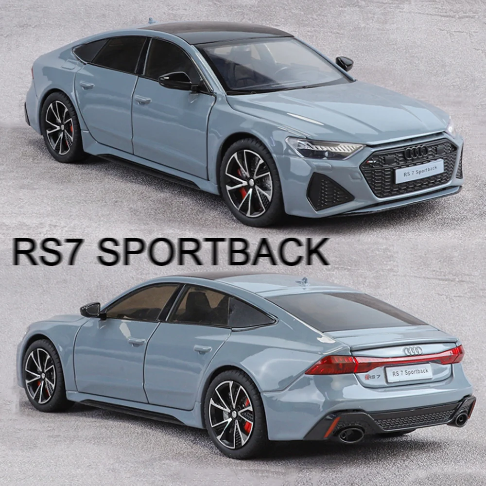 1:24 RS7 SPORTBACK سبيكة A7 نموذج اللعب دييكاست سيارة 6 أبواب مفتوحة ضوء الصوت التراجع سيارة مصغرة موضة ديكور المنزل هدية