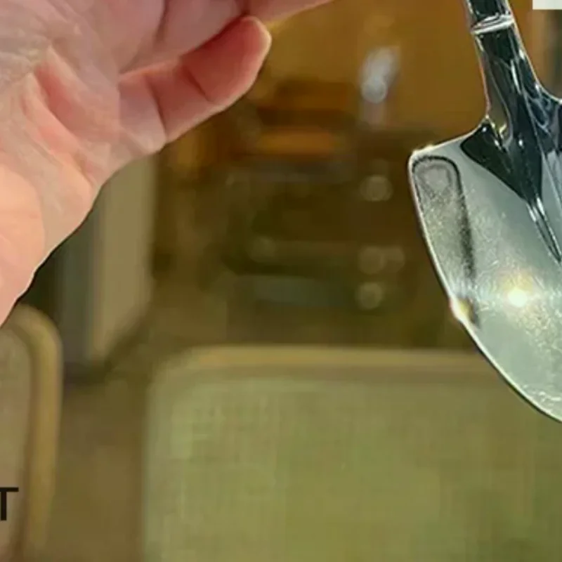 Stainless Steel Soup Spoon Deepen Large Capacity Spoon Silver Mirror Polished Flatware Soup Rice Home Kitchen Tableware