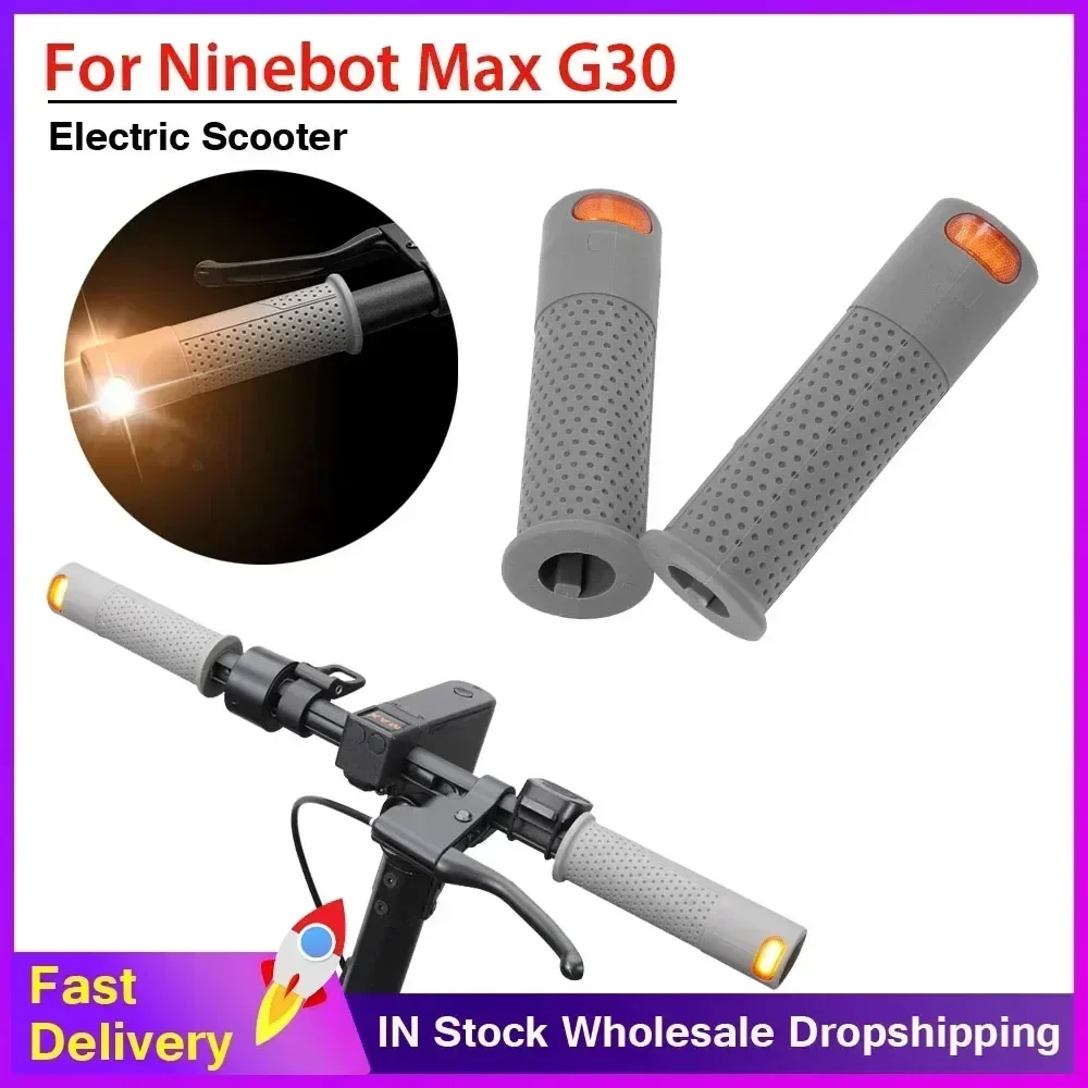Handlebar Modification for Ninebot Max G30 Electric Scooter Handlebar Turn Signal Light with Remote Control LED Lights Accessory