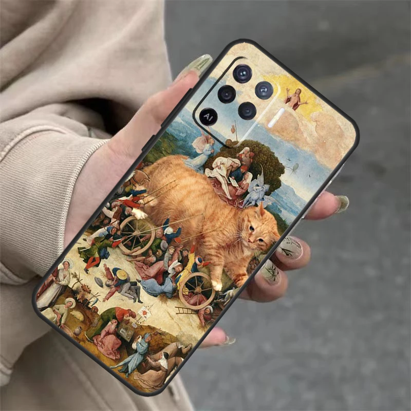 Hieronymus Bosch Art Painting For OPPO A98 A78 A58 A79 A15 A17 A77 A16 A76 A96 A52 A72 A5 A9 A94 A74 A57S A53S A54S Case