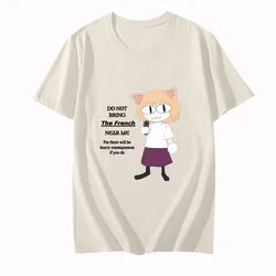 Melty Blood Neco Arc Graphic T-Shirts Men's Summer Tshirts Fashion Funko Pop Tops Regular Fit Anime Graphic Tees Cartoon Shirts