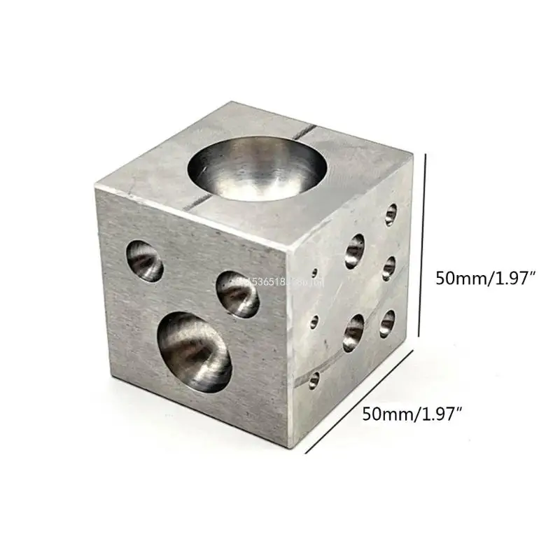 Square-Shape Heavy-Duty Square Bezel Mandrel Dapping Doming Block Jewelry Tool Metalworking Doming Dropship