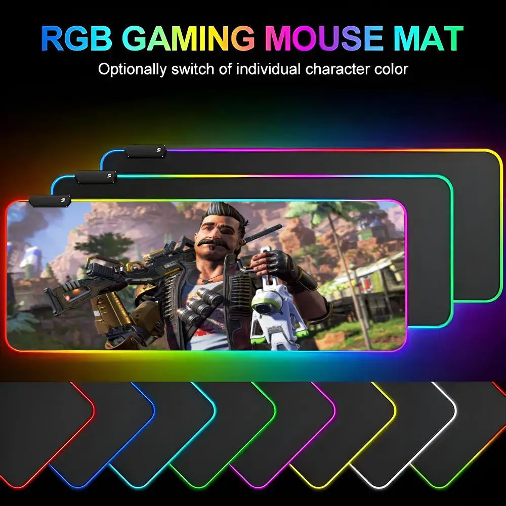 Conduit Crypto Fuse Mouse Pad Gamer RGB Deskmat Keyboard Mat Gaming Laptops LED Mousepad Desk Protector Anime Mause Mats