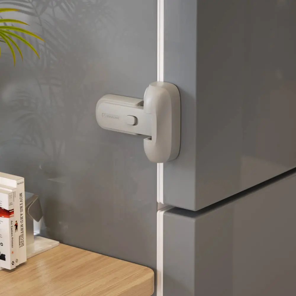 

Updated Child-Proof Refrigerator Lock, No Tools Needed, Fits 1" Sealing Strip for Toddlers & Kids Safety