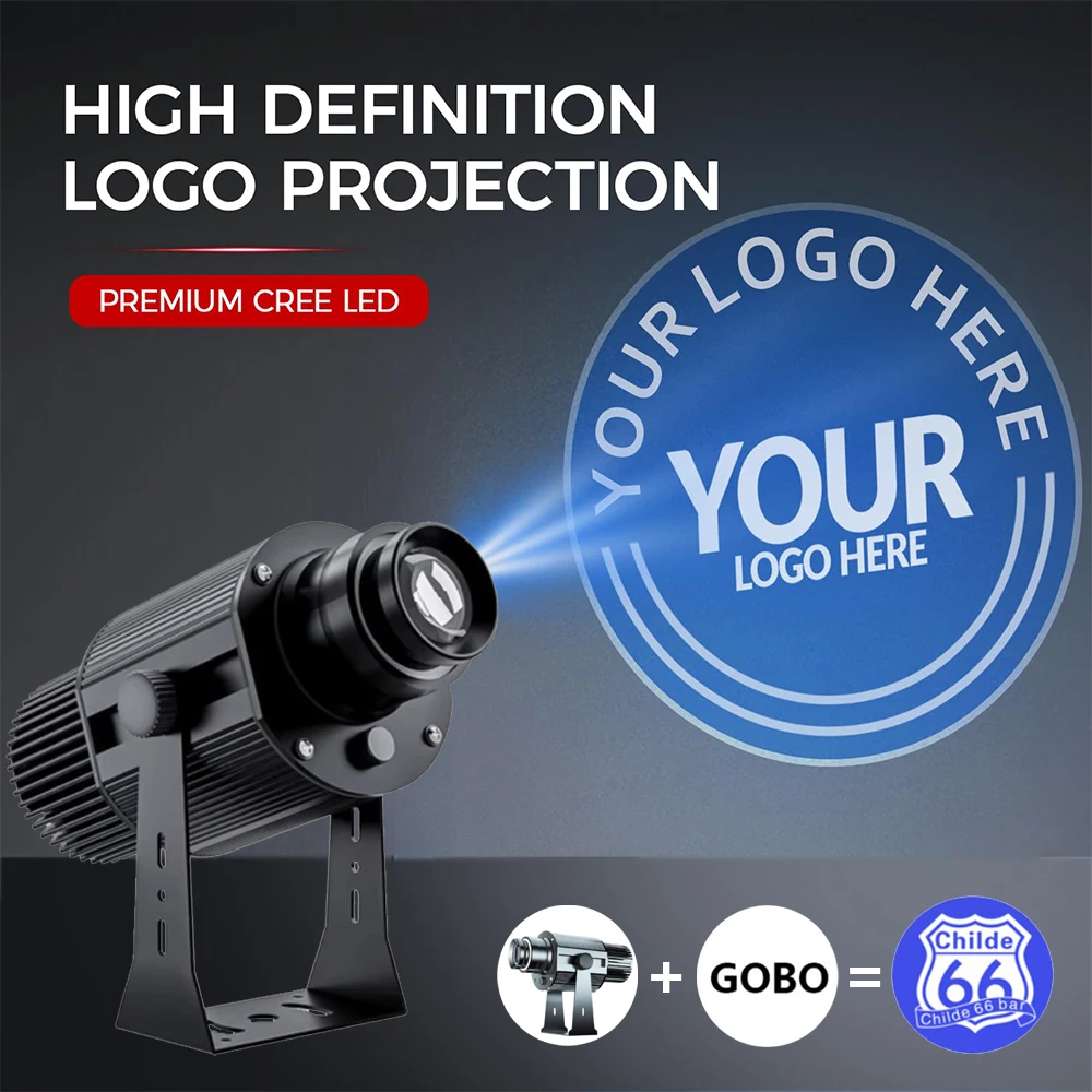 Custom Gobo Projector Light Custom Logo Lights Outdoor LED Rotating ...