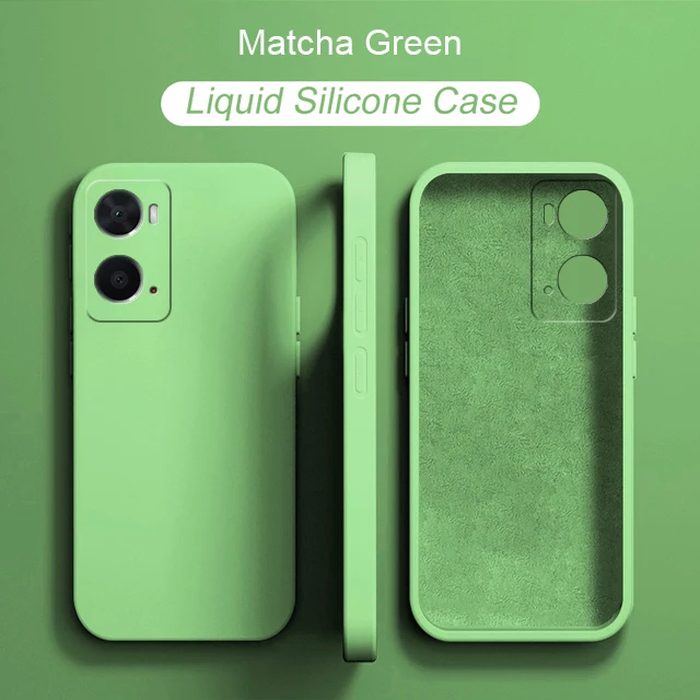 Luxury Original Liquid Silicone Cover For OPPO A57 A57S A77 A78 5G A76 A96 A53 A53S A52 A72 A15 A15S A16 A16S 4G A5 Case