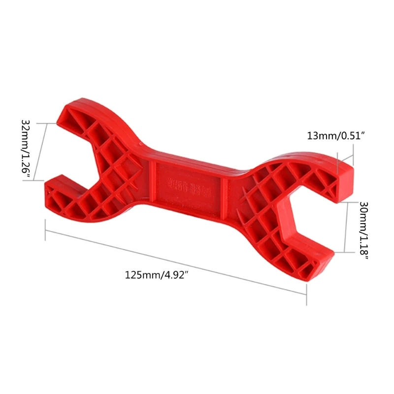 Multifunctional Double Head Shower Wrench Plastic Made Lightweight Dropship