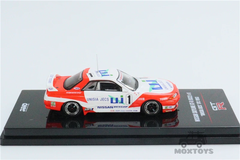 INNO 1:64 NISSAN SKYLINE GTR R32 #1 UNISIA JECS JTCC Diecast Model Car