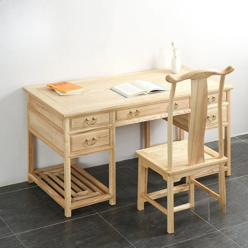 Modern and simple for home use Writing desk chair Calligraphy table solid wood antique