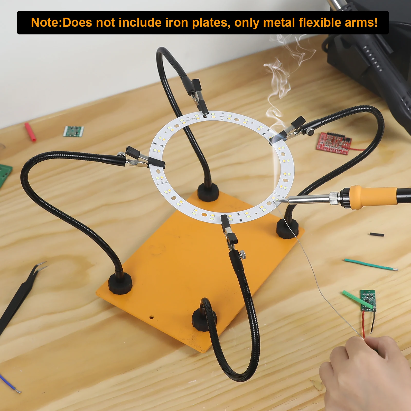 Magnetic Helping Hands Soldering Tool 1/2/4 Pack Third Hand  Soldering PCB Holder Flexible Gooseneck Arms for Electronic Repair