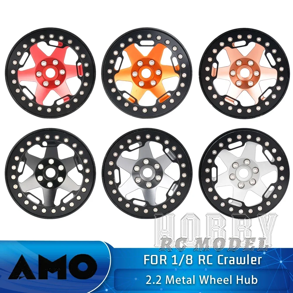 

2,2-дюймовые металлические шины для ступицы колес, 4 шт. для 1/8 1/10 радиоуправляемой модели автомобиля, гусеничного автомобиля, аксессуары для модернизации TRACTION TANK300 KM5 YK4082