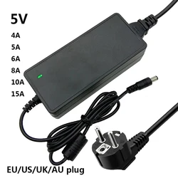 5V 15A 4A 5A 8A 10A 12A 6A AC 100-240V DC 5 V Universal Power Adapter Supply 5V15A 5V12A 5V10A Switching 5Volt Adaptor 5.5x2.5mm