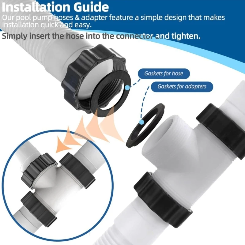 Устойчивый к ультрафиолетовым ультрафильтром шланг фильтрования бассейна над запасными частями бассейна разъем системы соленой