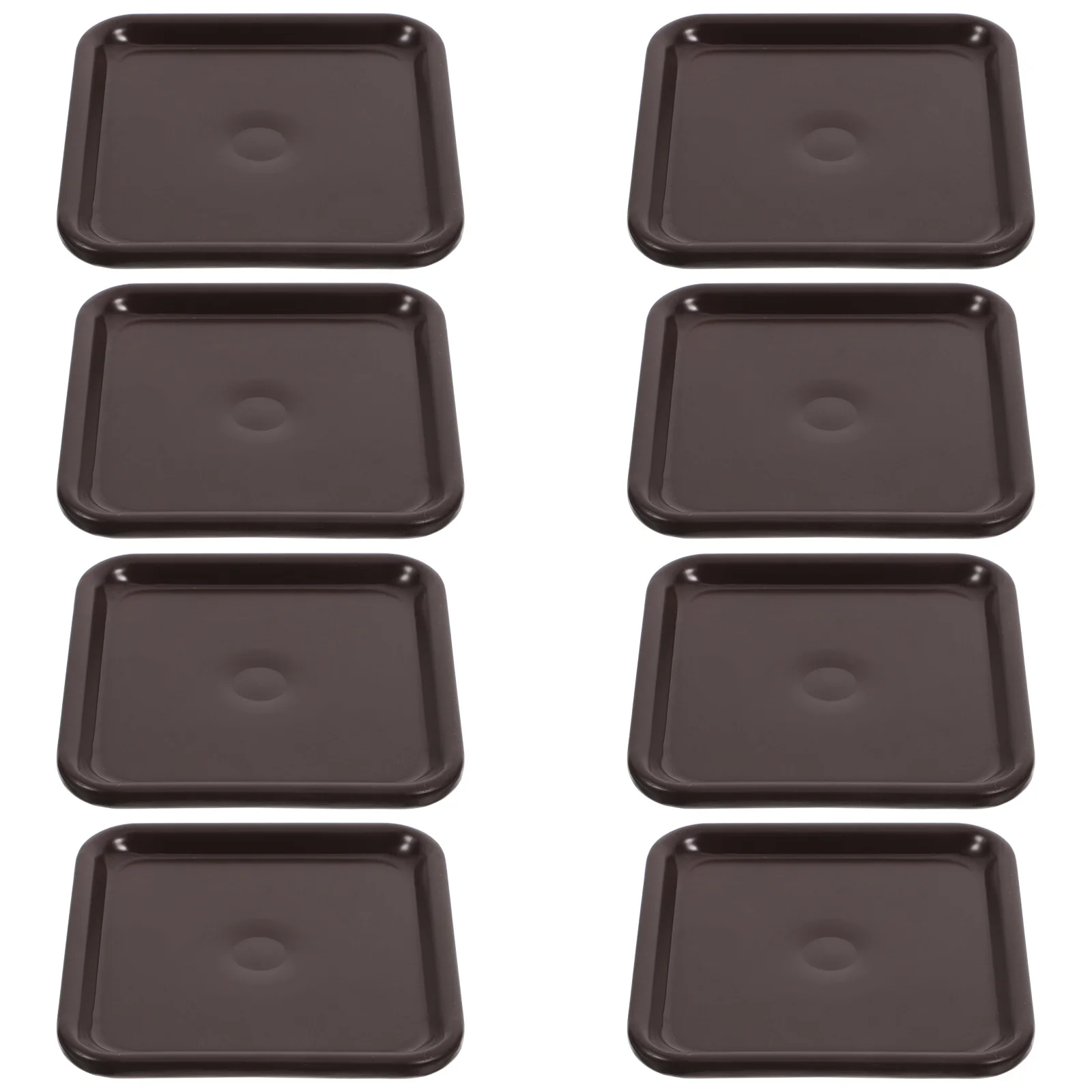 

8pcs Square Reusable Furniture Caster Cups For Hardwood Floors Laminate Tile Chair Table Sofa Bed Piano Sliders Pads Furniture