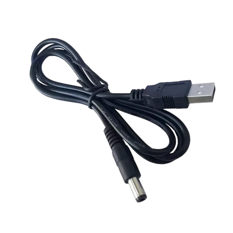 สายไฟ ADT-Link USB เป็น DC 5.5 * 2.1 มม. หัวกลม DC5.5 สายต่อ USB เป็น DC ทองแดงแท้ อุปกรณ์เสริมสำหรับคอมพิวเตอร์