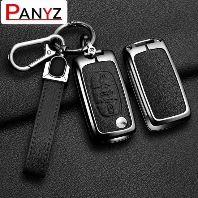 

For Citroen C2 C3 C4 C5 C6 Xsara Berlingo For Peugeot 207 307 308 407 607 807 Protector Zinc Alloy Car Remote Key Case Cover