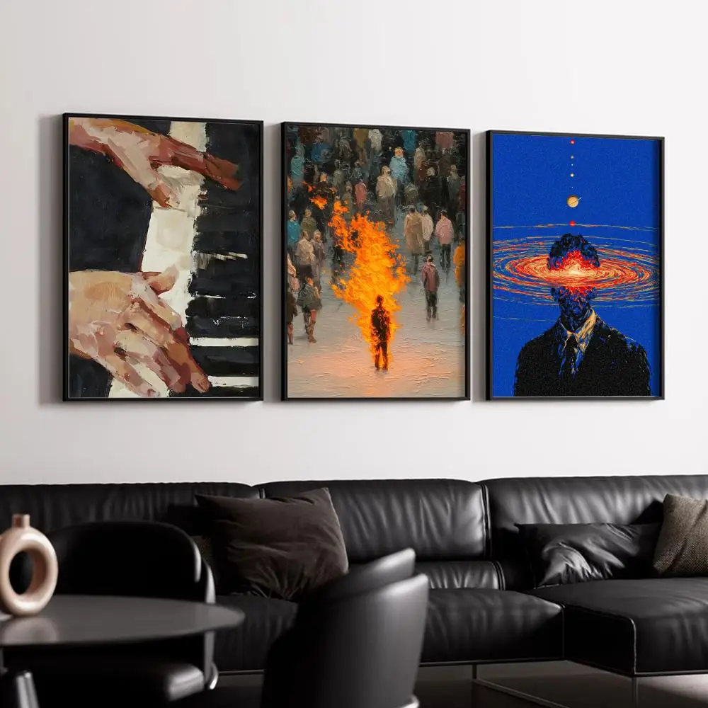 Minimalist aesthetics Poster HD Art Mural Waterproof Wall Decor Durable DIY Home Decoration for Living Room Bedroom