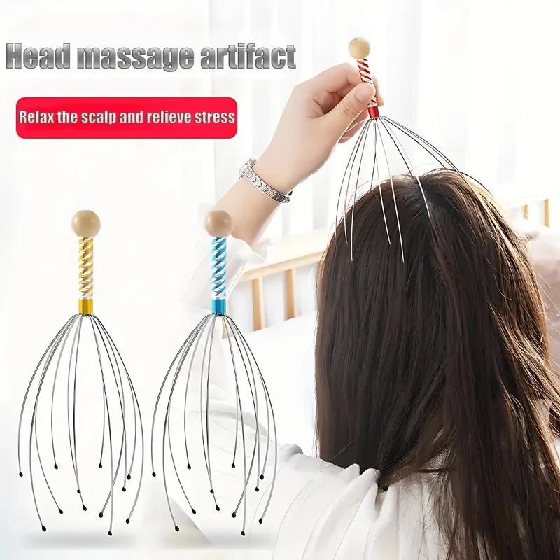 Набор из трех массажеров, в комплекте массажер для головы, спины и антицеллюлитный