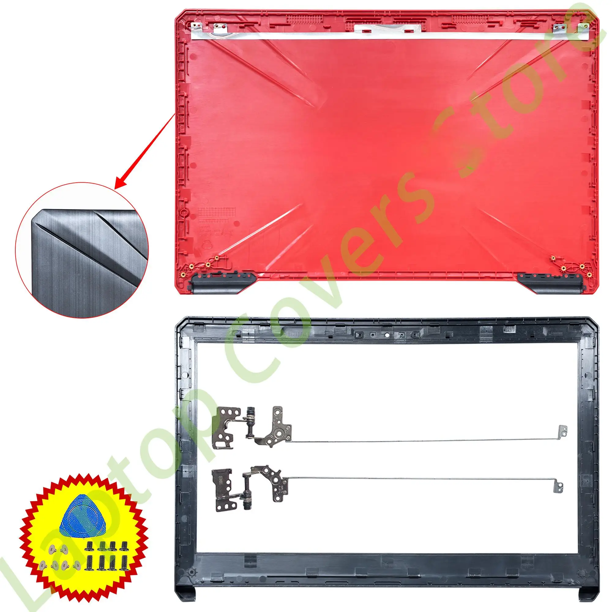 For FX80 FX80G FX80GD FX504 FX504G FZ80 ZX80G New LCD Back Cover Bezel Hinges  Replace