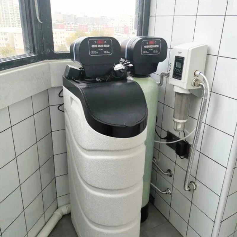 Fully automatic customized central water softener - integrated whole house tap water filtration scale remover bath