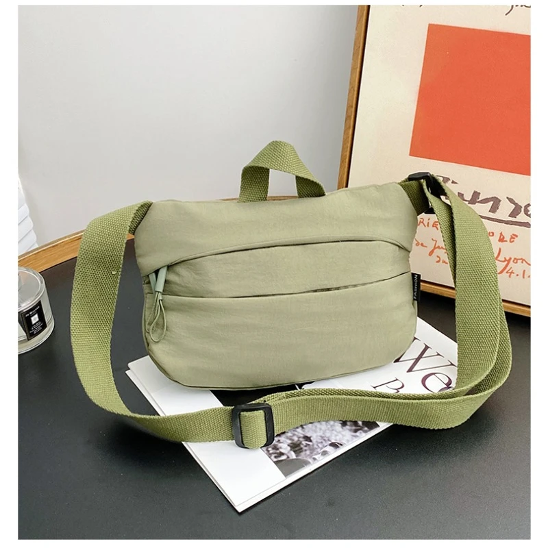 

Fashion Oxford Solid Women's Crossbody Bag 2025 New Hot Selling Casual Zipper Large Capacity Shoulder Bag Bolsas De Muje