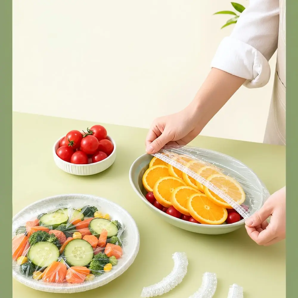 Kitchen Elastic Food Storage Covers Disposable Freshness Wrap Film Seal Bowls Plates Reusable Leakproof Protector