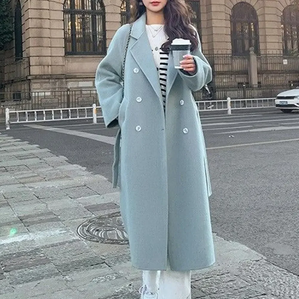 Giacca invernale da donna cappotto di media lunghezza elegante soprabito da donna di metà polpaccio addensato vestibilità ampia con per l'autunno/inverno