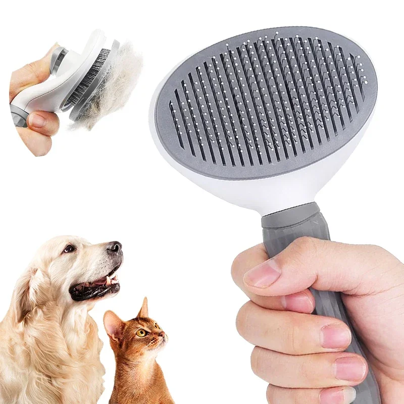 

Pet Dog Brush Cat Comb Non-slip Beauty Hair Remover Brush For Dogs Cats Grooming Tools Pets Dematting Comb Pet Supplies