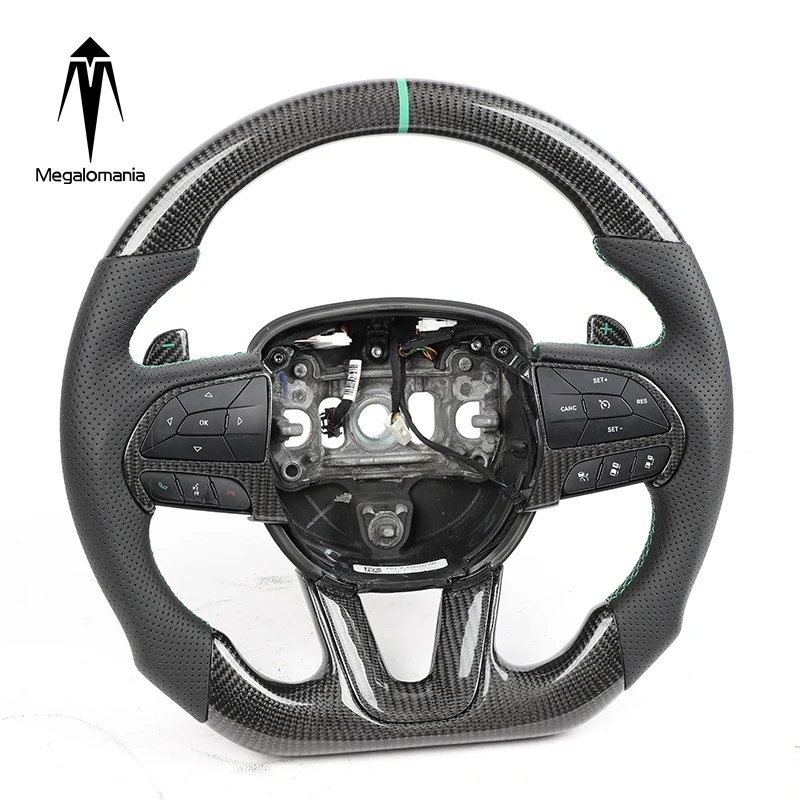 

Customized Carbon Fiber Steering Wheel For Dodge Srt Charger Challenger Srt Carbon Steering Wheel