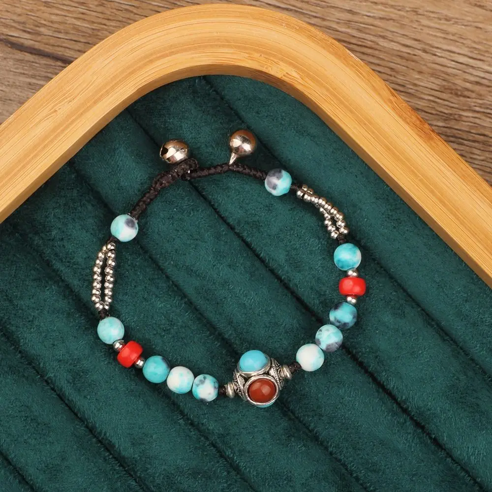 Colorful Tibetan-style Bracelet Braided Nepal Tibetan Style Bohemian Bracelet Elegant Ethnic Style Vintage Beaded Bracelet Gift