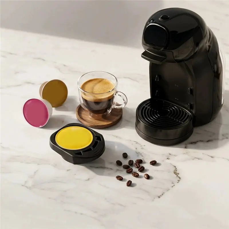 ABZL For Genio S, Piccolo Coffee Machine Compatible Universal Reusable Capsule Adapter For Dolce Gusto Coffee Capsule Convert