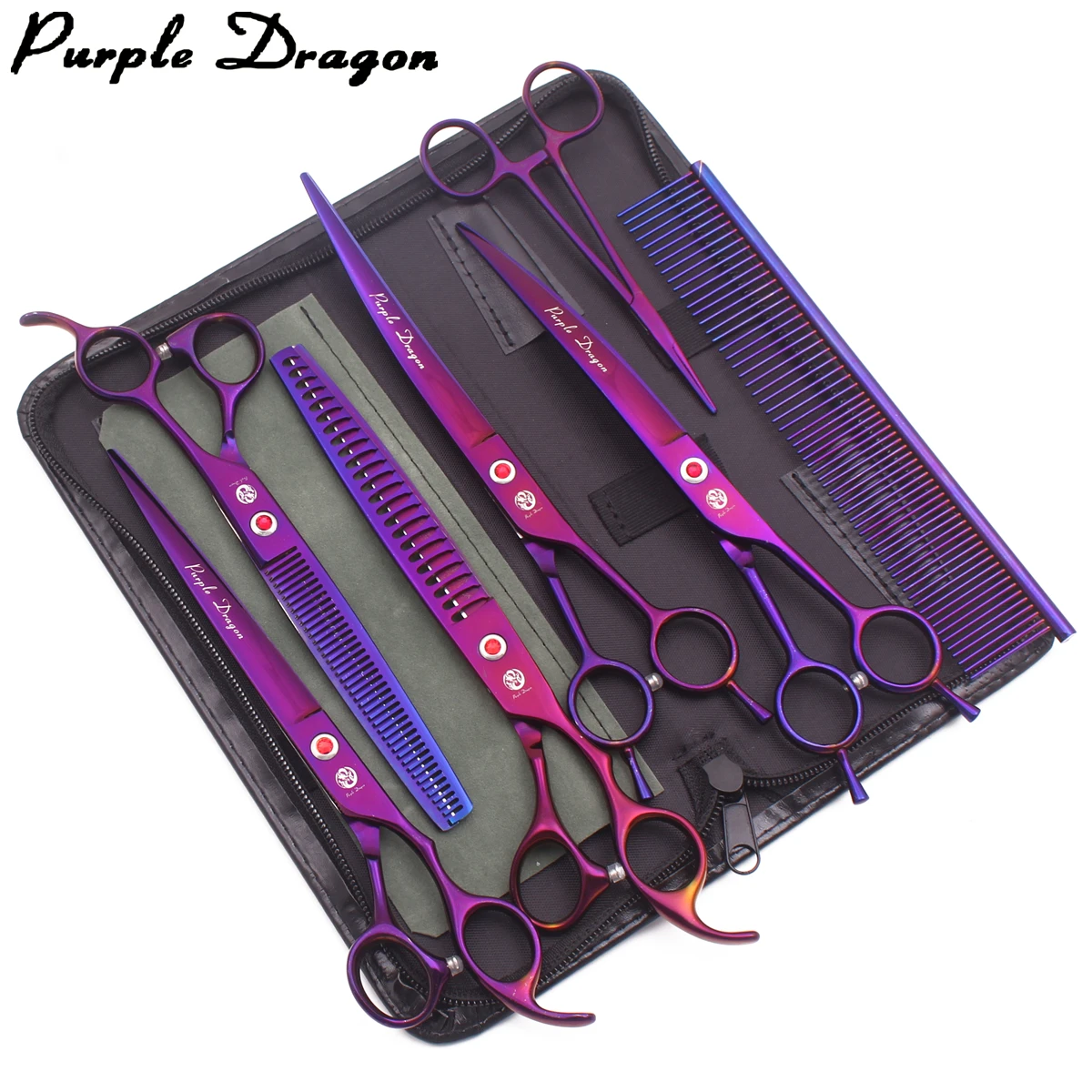 Dog Grooming Scissors Purple Dragon 8