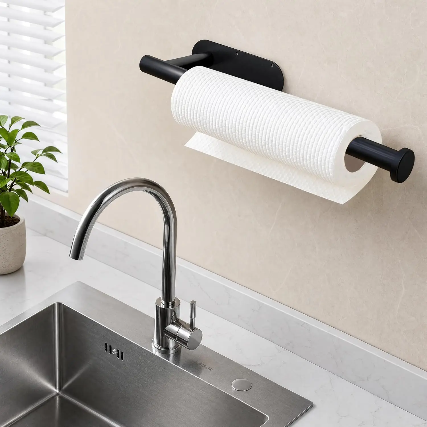 Stainless Steel Tissue Holder Bathroom Towel Rack Adhesive Toilet Paper Roll Holder Wall-mounted Storage Rack Kitchen Bathroom