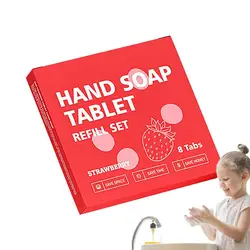 Foaming Hand Soap Tablet 8pcs Foaming Hand Wash Tablet Refills Refreshing Fragrance Hand Washing Tool For Business Trip Travel