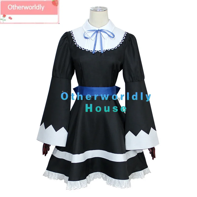 Pantis y medias de Anime con cinturón para mujer, disfraz de sirvienta de Cosplay, vestido de Lolita, uniforme de fiesta de Halloween, regalos de cumpleaños