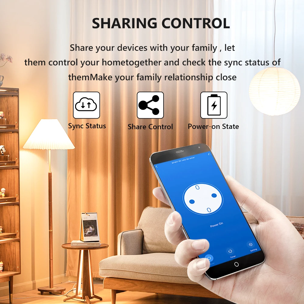 TUYA المكونات الذكية واي فاي المقبس الاتحاد الأوروبي 20A مع وظيفة الذاكرة مراقبة الطاقة المنزل الذكي الموقت التحكم الصوتي عبر أليكسا جوجل المنزل