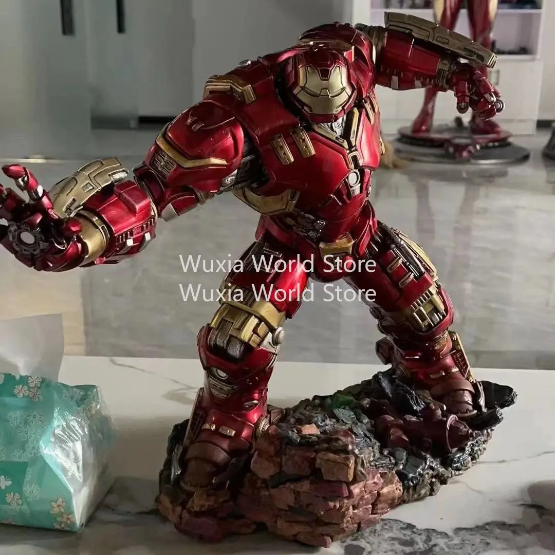 35cm 아이언맨 헐크버스터 피규어 마블 애니메이션 피규어 컬렉션 레진 모델 데스크탑 장식품 어린이를위한 최고의 선물