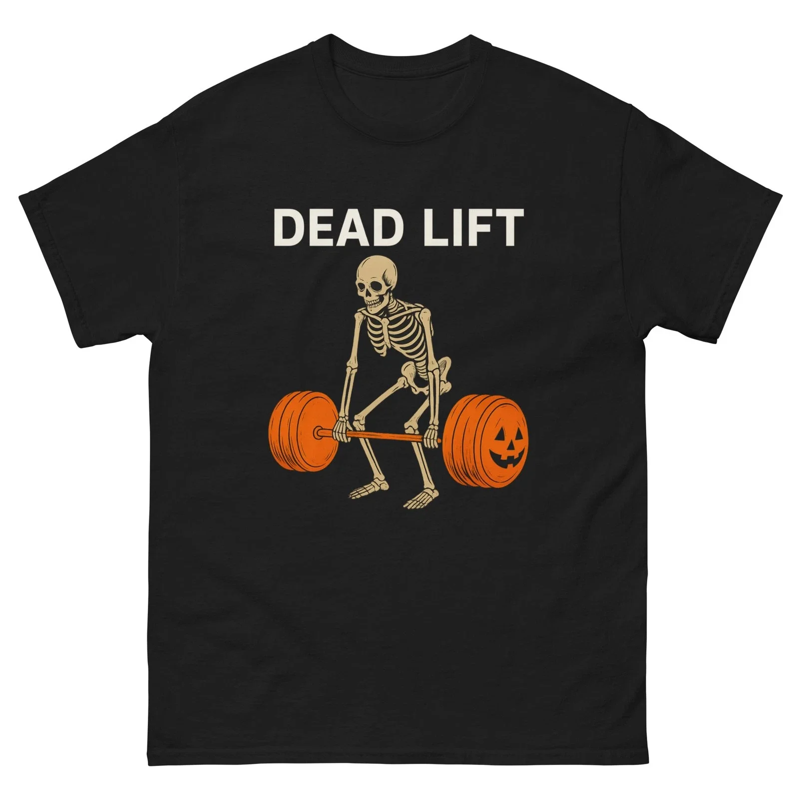 

Hard Pull Fun Хэллоуин Тренажерный зал Тяжелая атлетика Мужская и женская классическая футболка Индивидуальная уличная мода с круглым вырезом и коротким рукавом