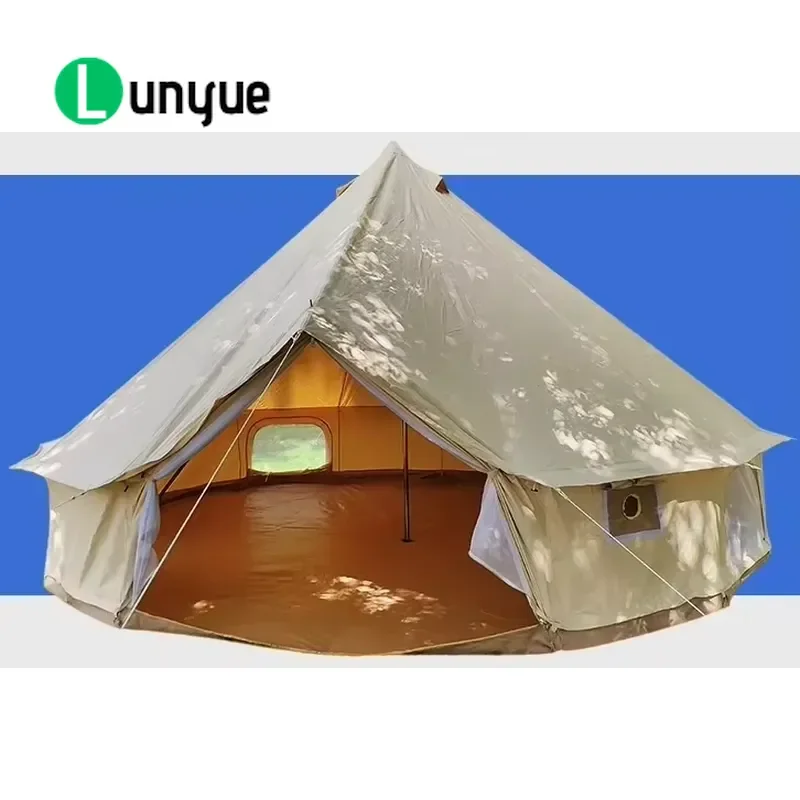 Four Seasons Yurt Tent Oxford Cloth Windproof Rainproof Outdoor Camping Family Travel